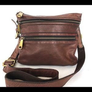 Fossil Explorer Espresso Brown Crossbody